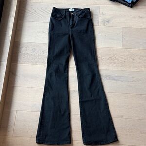 Frame XS/S Black Flare Women's Jeans